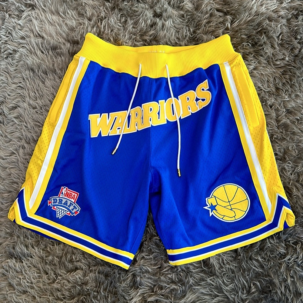 Golden State Warriors 1993 Mitchell & Ness Authentic NBA x Just Don Mesh Shorts